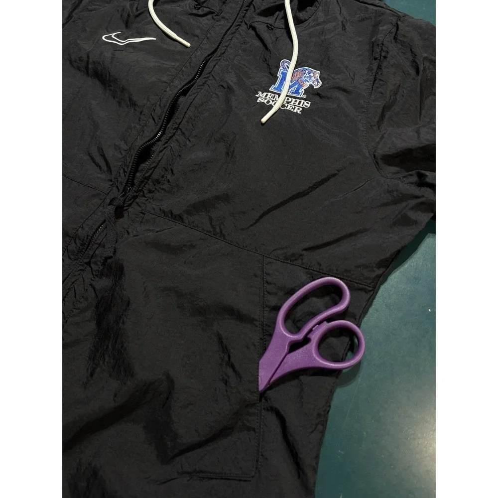 Nike Memphis Tigers‎ Soccer Windbreaker Jacket Women's Large Hooded Team Issued